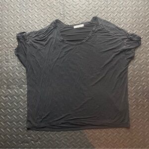 Project Social T Charcoal Short Sleeve Top